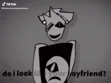 a cartoon of a purple demon holding a pillow with a tiktok watermark on the bottom