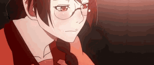 Hanekawa Anime GIF - Hanekawa Anime Glasses GIFs