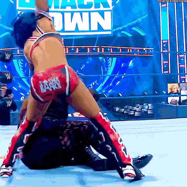 Sasha Banks Beating Up GIF - Sasha Banks Beating Up Punching GIFs