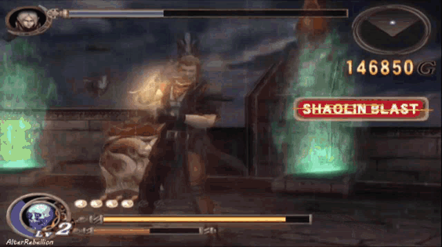 a screenshot of a video game with a score of 148850 g