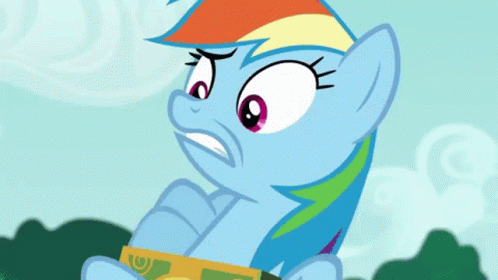 My Little Pony Friendship Is Magic Rainbow Dash GIF - My Little Pony Friendship Is Magic Rainbow Dash Go Away GIFs