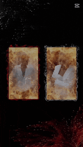 a picture of a man and a woman surrounded by flames with the caption cap cut