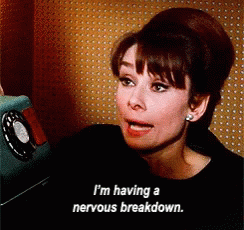 Audrey Hepburn Im Having A Nervous Breakdown GIF