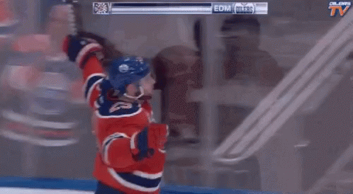 Hockey Oilers GIF - Hockey Oilers Chest Bump GIFs