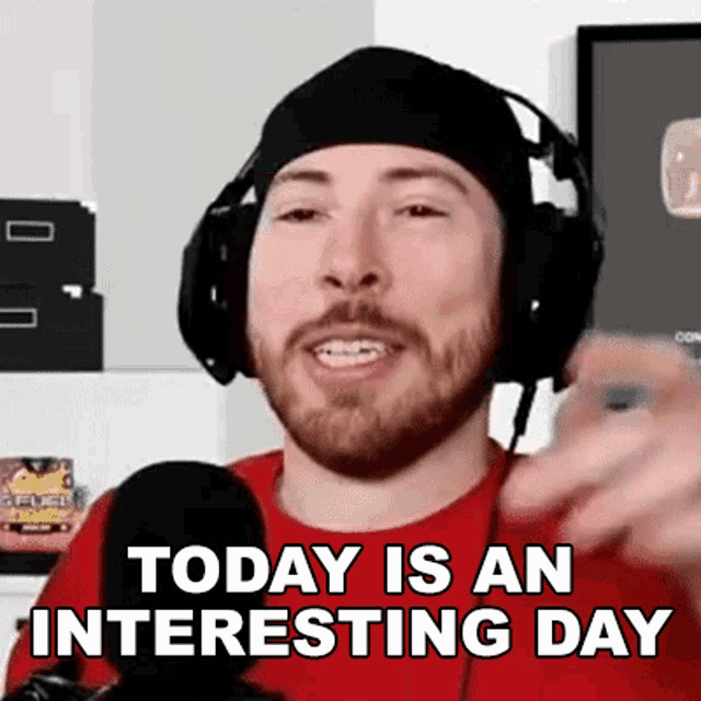Today Is An Interesting Day Joblessgarrett GIF - Today Is An Interesting Day Joblessgarrett Today Will Be Special GIFs