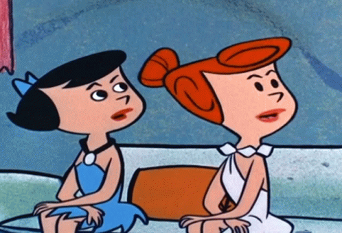 Betty Rubble Wilma Flintstone GIF - Betty Rubble Wilma Flintstone Eww Gross GIFs