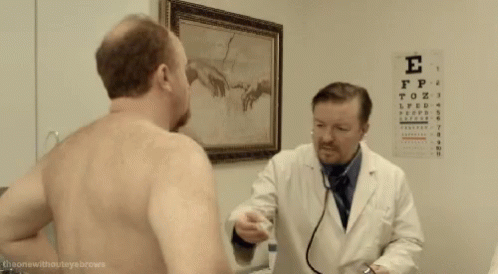 Louis Ck Ricky Gervais GIF - Louis Ck Ricky Gervais Doctor GIFs