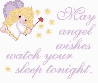 may angel wishes watch your sleep tonight with a picture of an angel