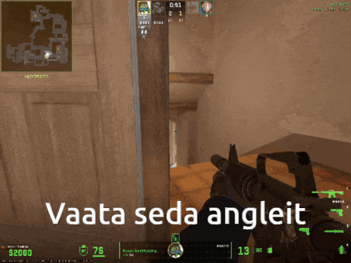 a screenshot of a video game that says ' vaata seda angleit '