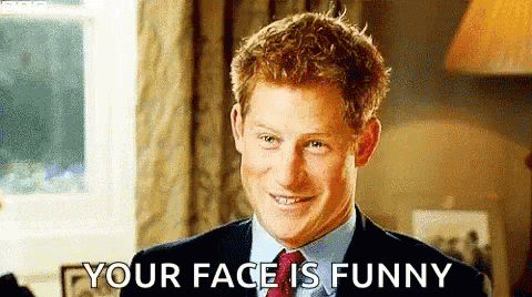 Funny Face Prince Harry GIF - Funny Face Prince Harry Your Face Is Funny GIFs