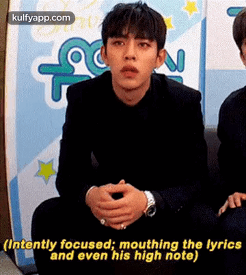 (Intently Focused; Mouthing The Lyricsand Even His High Note).Gif GIF - (Intently Focused; Mouthing The Lyricsand Even His High Note) Jung Dae-hyun Person GIFs