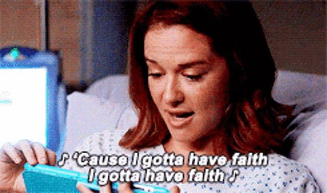 Greys Anatomy April Kepner GIF - Greys Anatomy April Kepner Cause I Gotta Have Faith GIFs