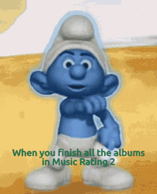 Smurf Music GIF
