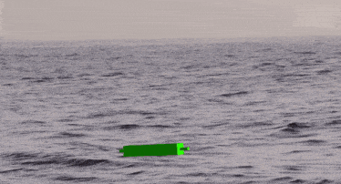 a shark is jumping out of the water with a ninja turtle on its head