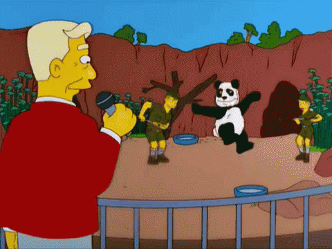 Homer Panda GIF - Homer Panda Grounded GIFs