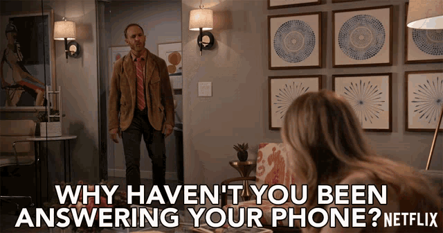 Why Havent You Been Answering Your Phone Ethan Embry GIF - Why Havent You Been Answering Your Phone Ethan Embry Coyote Bergstein GIFs