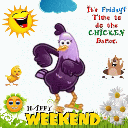 Friday Dance Happy Weekend GIF - Friday Dance Happy Weekend Chicken GIFs