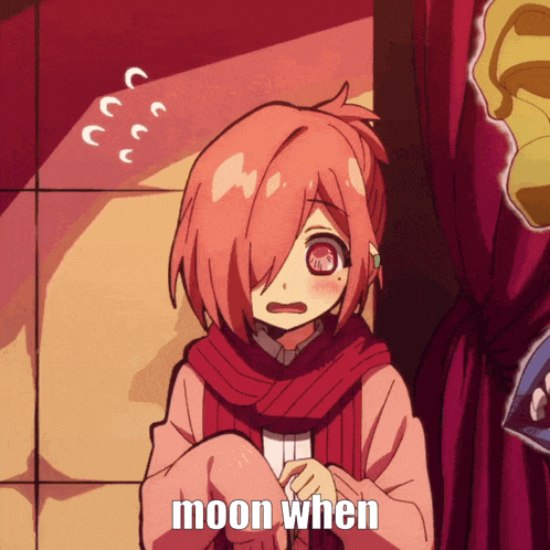 a picture of a girl with the words moon when written on it