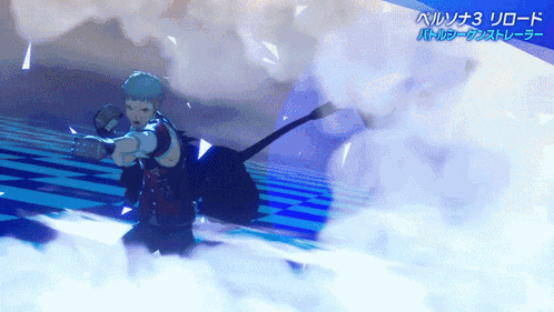 a video game character with chinese writing on the bottom right