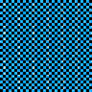 a seamless pattern of blue glitter with a black background