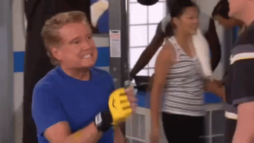 Regis Philbin Working Out GIF - Regis Philbin Working Out Pointing GIFs