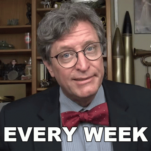 Every Week Lance Geiger GIF - Every Week Lance Geiger The History Guy GIFs