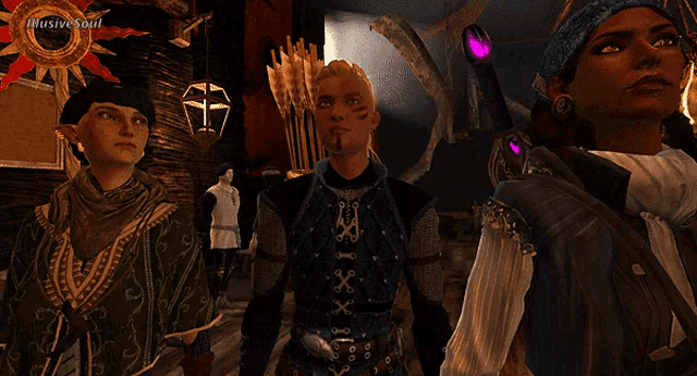 a screenshot of a video game with the words illustrative soul on the bottom right