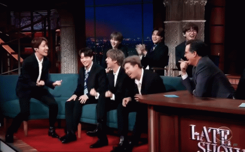 Late Show Bts GIF - Late Show Bts Singing GIFs