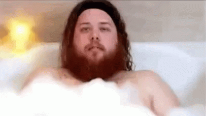 Tub Talk Bubbles GIF - Tub Talk Bubbles Beard GIFs