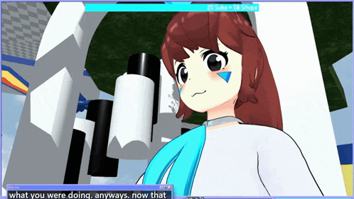 a screen shot of a video game with the words what you were doing anyways