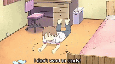 I Don'T Want To Study GIF - Studying Study Schoolwork GIFs