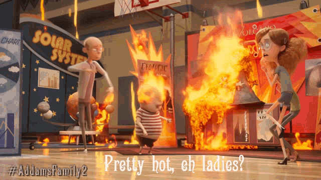 Pretty Hot Eh Ladies Pugsley Addams GIF - Pretty Hot Eh Ladies Pugsley Addams Uncle Fester GIFs