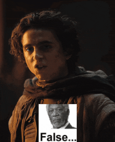 a man with his mouth open and a picture of a man with the word false below him