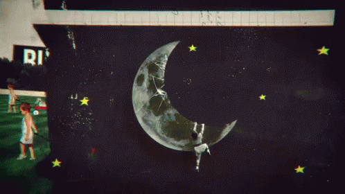 Greenday Im Hanging On A Dream GIF - Greenday Im Hanging On A Dream Moon GIFs