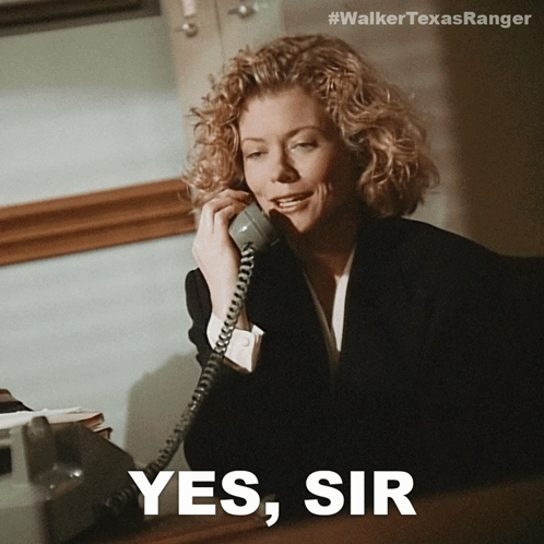 Yes Sir Alex Cahill GIF - Yes Sir Alex Cahill Walker Texas Ranger GIFs