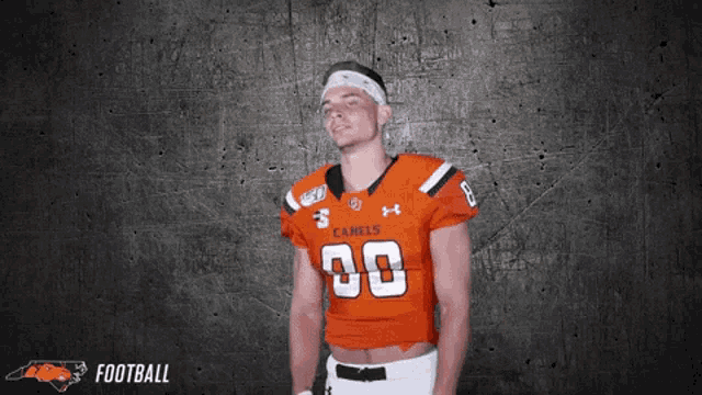 a football player wearing a number 00 jersey
