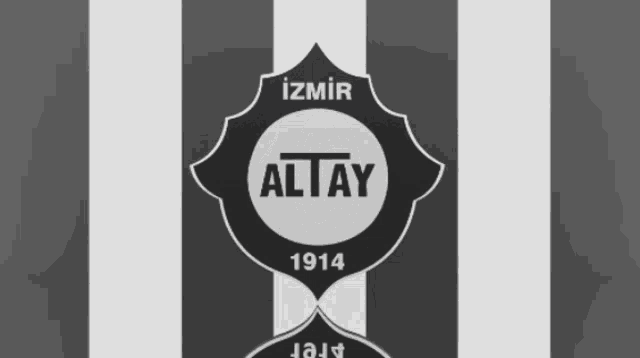 a black and white logo with the word altay on it