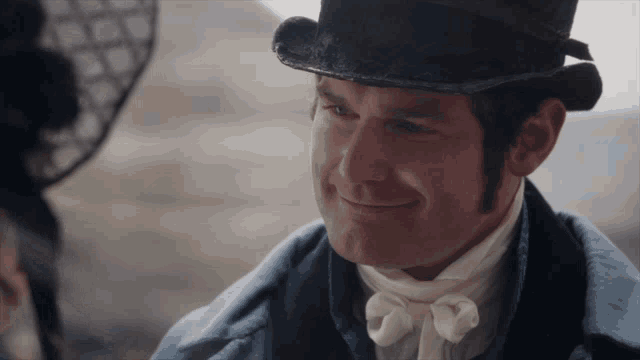 a man wearing a top hat and a bow tie