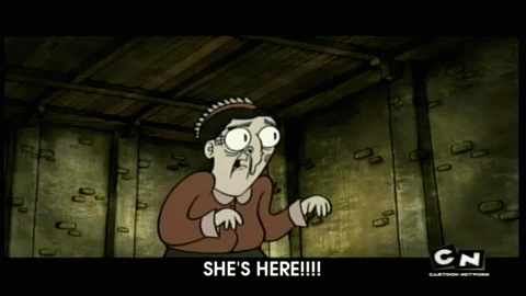 She'S Here Muthafuckahs!!!!!!!!!!!!!!!!!!!!!!!!! GIF - Flap Jack Seaman Scary GIFs