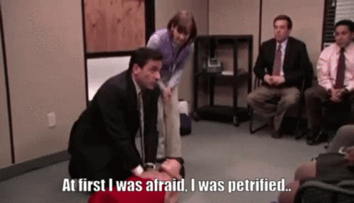 First I Was Afraid The Office GIF - First I Was Afraid The Office Michael Scott GIFs