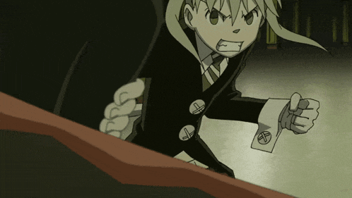 a cartoon character with a fist in the air and the letter a on his sleeve