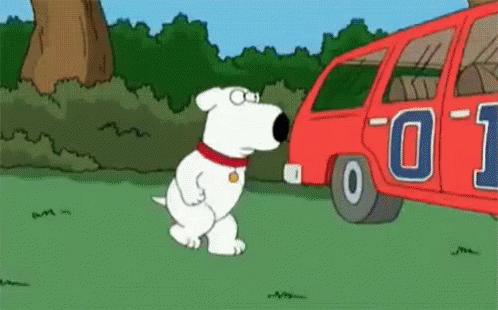 Jumping Into The Car - Family Guy GIF - Family Guy Peter Griffin Brian Griffin GIFs
