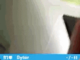 a blue screen with the word dytor at the bottom of it