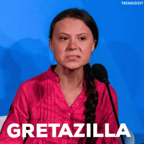 Greta Gretazilla GIF - Greta Gretazilla Greta Thunberg GIFs