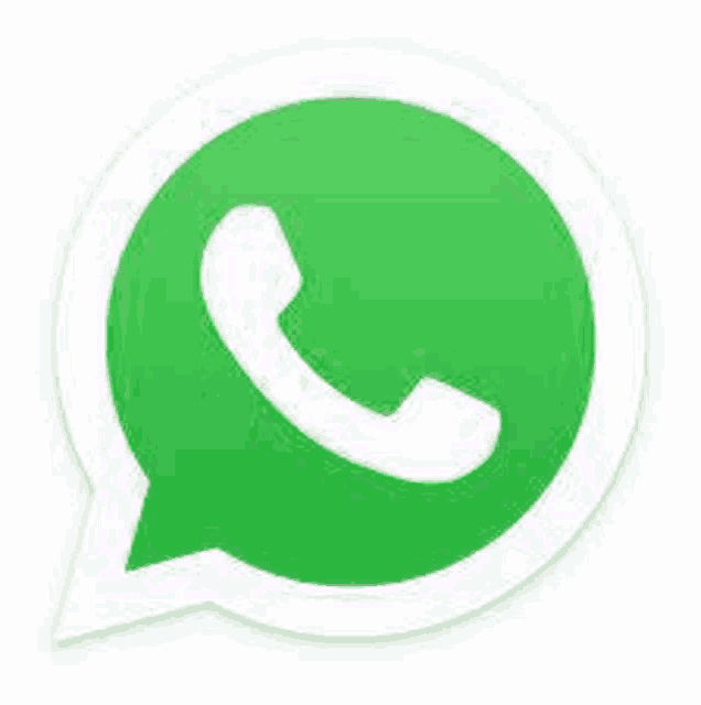 the whatsapp logo is a green circle with a white phone icon in the middle .