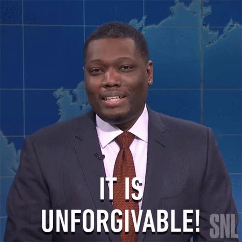 It Is Unforgivable Saturday Night Live GIF - It Is Unforgivable Saturday Night Live Weekend Update GIFs