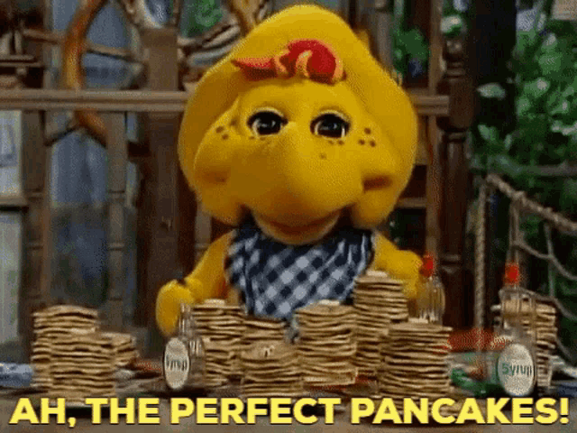 Barney And Friends Bj GIF - Barney And Friends Bj Ah The Perfect Pancakes GIFs