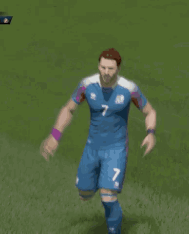 a person is doing a handstand on a field in a video game