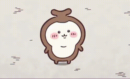 a cartoon of a bear standing in front of a stack of books .
