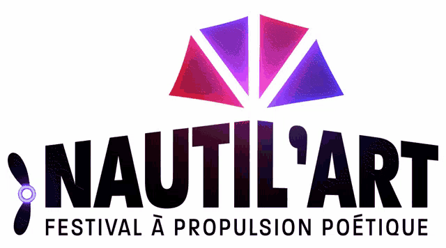 a logo for nautil ' art festival a propulsion poetique